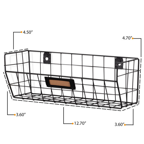 Laurel Foundry Modern Farmhouse Satchell Wall Storage Organizer With